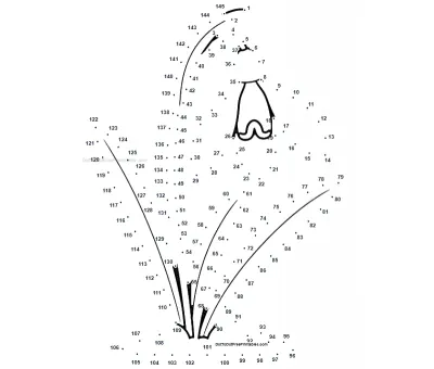 Snowdrop Flower free dot-to-dot printable worksheet
