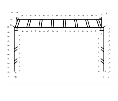 Monkey Bars Playground free dot-to-dot printable worksheet for Ages 5-9