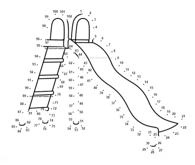 Slide Playground free dot-to-dot printable worksheet for Ages 6-10