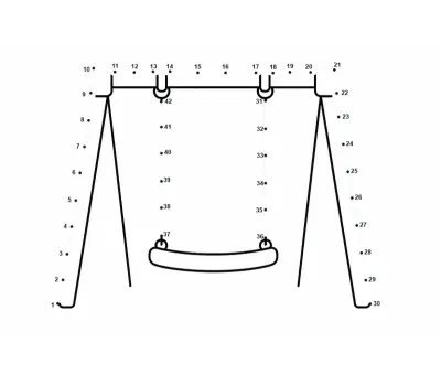 Swing Playground dot-to-dot printable puzzle preview